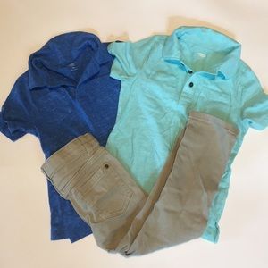 Boy’s Old Navy 5T Polos with 5T Sonya Khaki Jean